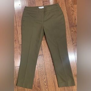 Hobbs London Women’s Pants Size‎ 0 Olive Green Slim Fit